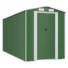 vidaXL Abri de jardin Vert 192x440x223 cm M&eacute;tal galvanis&eacute;