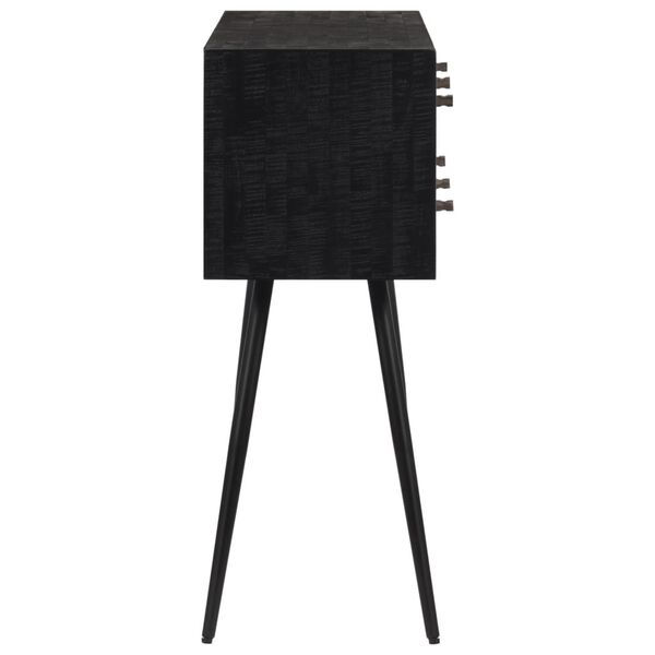 vidaXL Table console avec tiroirs 116x30x76 cm teck massif récupéré