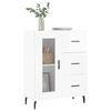 vidaXL Buffet Blanc brillant 69,5x34x90 cm Bois d'ing&eacute;nierie
