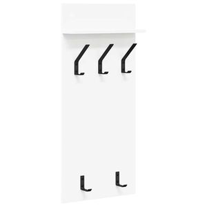 vidaXL Porte-manteau mural Montage mural Blanc 40 x 10 x 90 cm