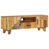 vidaXL Meuble TV sculpt&eacute; &agrave; la main 120x30x40 cm Bois de r&eacute;cup&eacute;ration