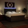 vidaXL Sommier &agrave; lattes de lit avec matelas Noir 180x200 cm Similicuir