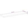 vidaXL Dessus de table 160x40x2,5 cm rectangulaire bois massif acacia