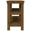 vidaXL Banc de travail Marron miel 142,5x50x80 cm Bois de pin massif