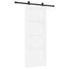 vidaXL Porte coulissante ORKDAL 83 x 202 cm Bois de pin massif Blanc