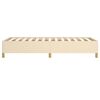 vidaXL Cadre de lit sans matelas cr&egrave;me 100x200 cm tissu