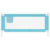 vidaXL Barri&egrave;re de s&eacute;curit&eacute; de lit d'enfant Bleu 200x25 cm Tissu