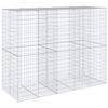 vidaXL Panier gabion avec couvercle 250x100x200 cm fer galvanis&eacute;