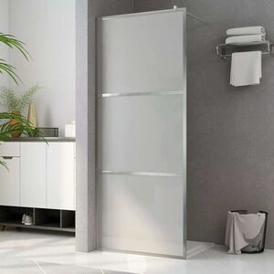 vidaXL Paroi de douche &agrave; l'italienne &agrave; verre ESG d&eacute;poli 80x195 cm