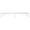 vidaXL Cadre de lit m&eacute;tal sans matelas blanc 180x200 cm