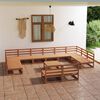 vidaXL Salon de jardin 13 pcs bois de pin massif
