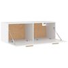 vidaXL Armoire murale Blanc 100x36,5x35 cm Bois d'ing&eacute;nierie