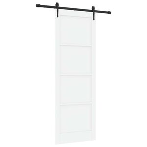 vidaXL Porte coulissante ORKDAL Blanc 83 x 232 cm Bois de pin massif