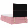 vidaXL Lit avec rangement et matelas Rose 120 x 190 cm Velours