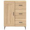 vidaXL Buffet haut Ch&ecirc;ne sonoma 69,5x34x180 cm Bois d'ing&eacute;nierie
