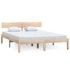 vidaXL Cadre de lit sans matelas bois massif 120x200 cm