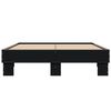 vidaXL Cadre de lit sans matelas noir 140x190 cm