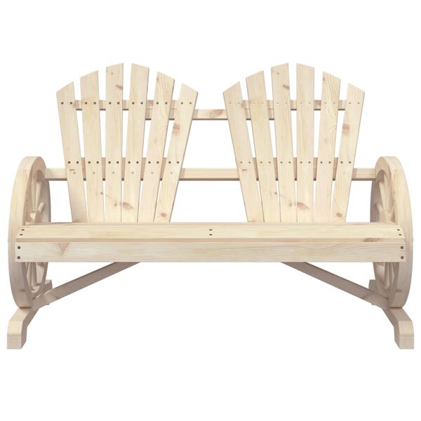 vidaXL Chaise de jardin Adirondack 2 places bois de sapin massif