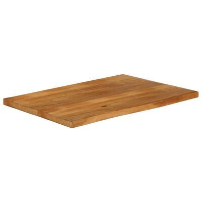 vidaXL Dessus de table à bord vivant 120x60x2,5cm bois massif manguier