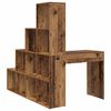 vidaXL Bureau d'angle Bois Ancien 101,5 x 149,5 x 149,5 cm