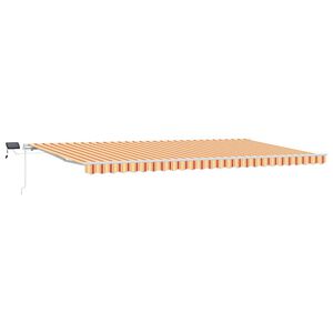 vidaXL Auvent r&eacute;tractable Jaune et Orange 600 &times; 300 cm