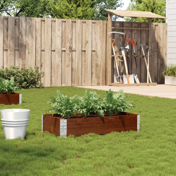 vidaXL Jardini&egrave;re marron 100x50 cm bois massif de pin