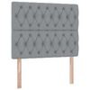 vidaXL Lit avec rangement et matelas Gris clair 120 x 190 cm tissu