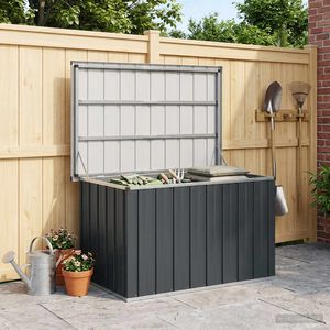 vidaXL Bo&icirc;te de rangement de jardin Anthracite 109x67x65 cm