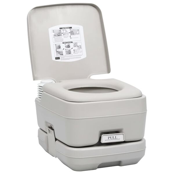 vidaXL Ensemble de toilette et r&eacute;servoir d'eau de camping portable