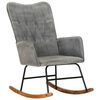 vidaXL Chaise &agrave; bascule gris vintage toile