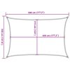 vidaXL Voile d'ombrage 160 g/m&sup2; rectangulaire gris clair 3,5x5 m PEHD