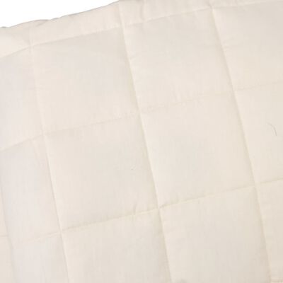 vidaXL Couverture lestée Crème clair 140x200 cm 6 kg Tissu