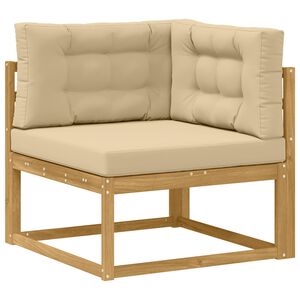 vidaXL Canap&eacute; d'angle ext&eacute;rieur Polyester Blanc