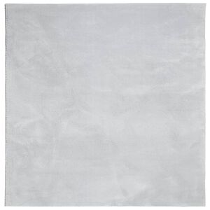 vidaXL Tapis HUARTE &agrave; poils courts doux et lavable gris 200x200 cm