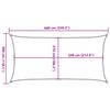 vidaXL Voile d'ombrage 160 g/m&sup2; Vert clair 3x6 m PEHD