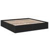 vidaXL Cadre de lit sans matelas noir 200x200 cm