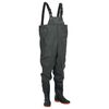 vidaXL Cuissardes avec bottes vert fonc&eacute; taille 44