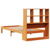 vidaXL Lit biblioth&egrave;que sans matelas cire marron 100x200 cm pin massif