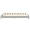 vidaXL Cadre de lit sans matelas gris clair 200x220 cm velours
