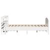 vidaXL Cadre de lit sans matelas blanc 150x200 cm bois de pin massif