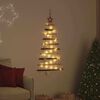 vidaXL Sapin de No&euml;l avec 30 LED Naturel 90 cm fr&ecirc;ne massif
