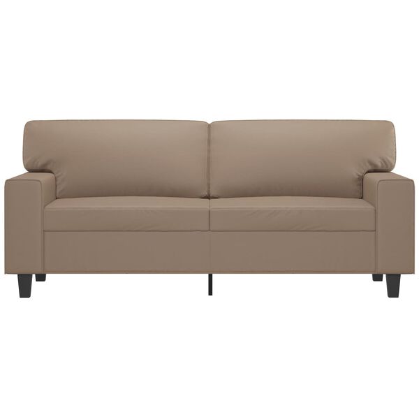 vidaXL Canap&eacute; &agrave; 2 places Cappuccino 140 cm Similicuir