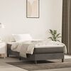 vidaXL Matelas de lit &agrave; ressorts ensach&eacute;s fermet&eacute; moyenne Gris fonc&eacute; 90x190x20 cm