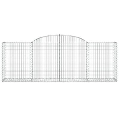 vidaXL Paniers à gabions arqués 13 pcs 300x50x100/120 cm fer galvanisé