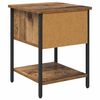 vidaXL Armoire de lit avec tiroir 2 pcs Bois ancien 40 x 39 x 40cm