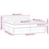 vidaXL Sommier &agrave; lattes de lit avec matelas Taupe 200x200 cm Tissu