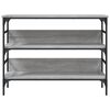 vidaXL Table console sonoma gris 100x32x75 cm bois d'ing&eacute;nierie