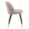 Venture Home Chaises &agrave; manger lot de 2 noir laiton rose poussi&eacute;reux