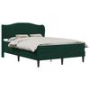 vidaXL Cadre de lit avec t&ecirc;te de lit Vert fonc&eacute; 140 x 190 cm Velours