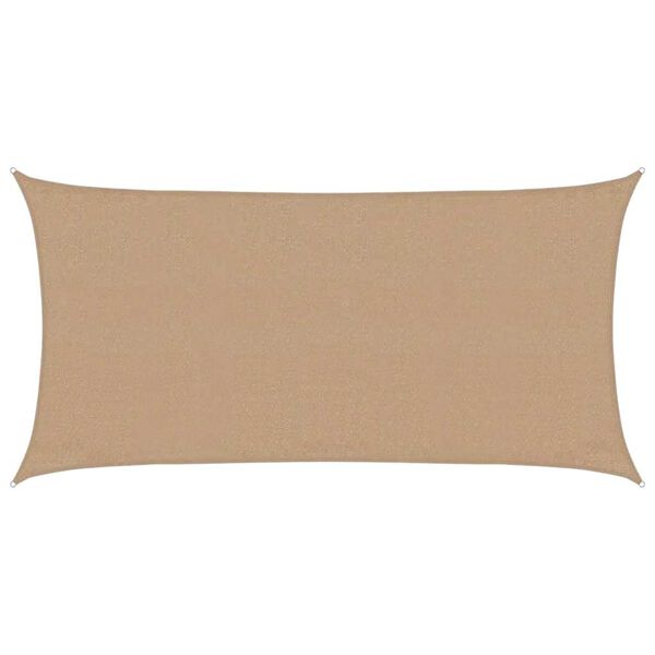 vidaXL Voile d'ombrage 160 g/m&sup2; Taupe 3x6 m PEHD
